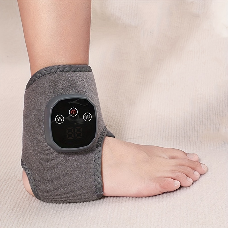 Image of Multi Functional Electric Heating Wrist And Ankle Warm Compress Vibration Massager, Electric Foot Massager, Portable Foot Massager With 3 Vibration , 4 Heating Temperatures, Supports Usb Charging