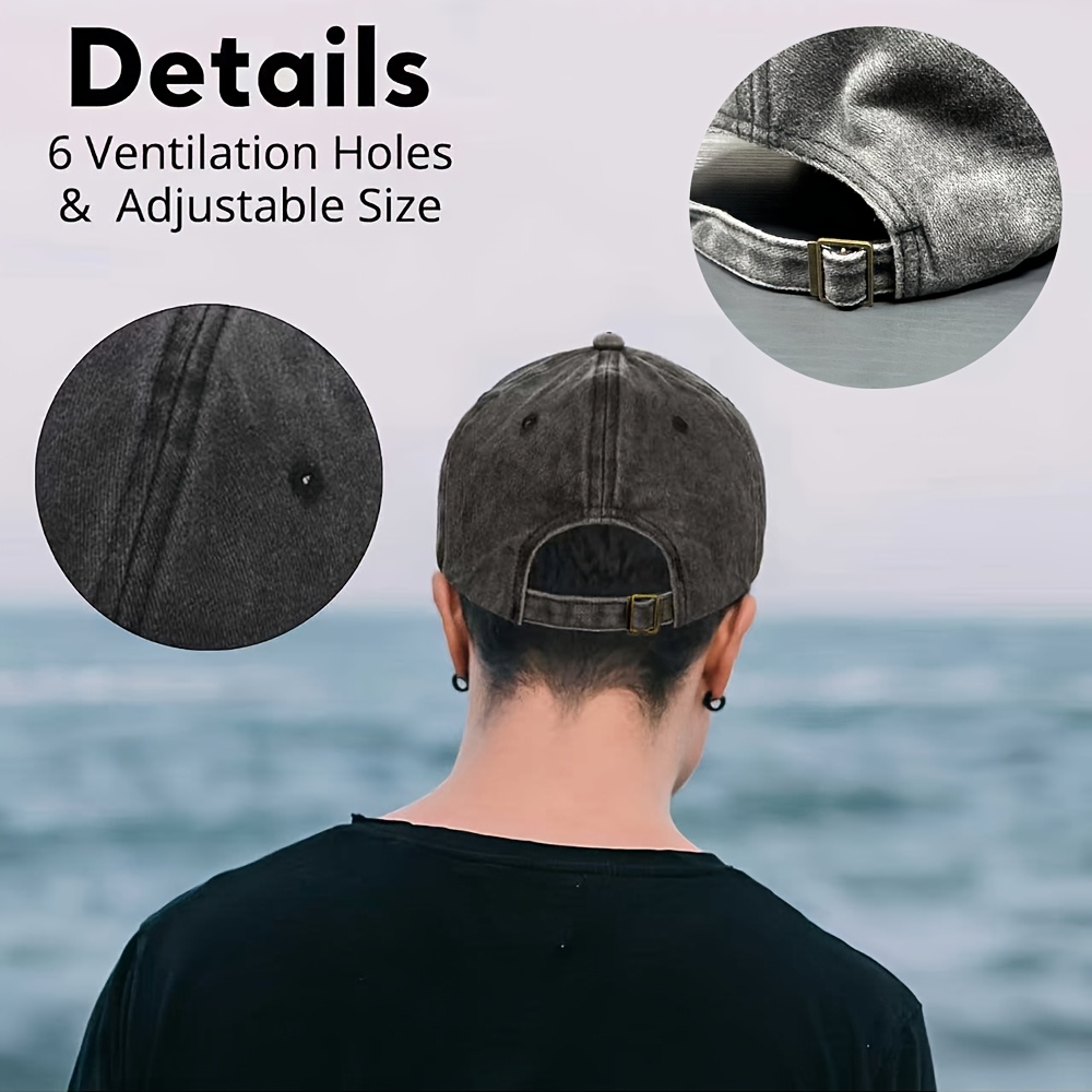 Adjustable Washable Baseball Cap with Norway Design