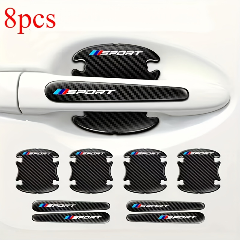 

8pcs For Bmw Door Handle Decals, Tpu Material, & Fade Resistant, Easy Application, Exterior Body Protection Stickers