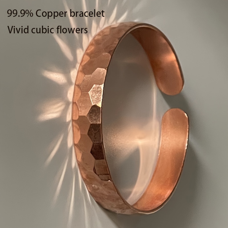 Boho Copper Cuff Bracelet for Casual Wear