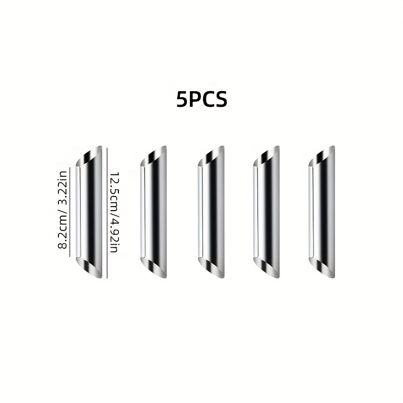 Image of 5pcs Stainless Steel Cannoli Form Tubes Set, Hollow Baking Molds For Croissant, Cream Roll, Puff Pastry - Dessert Ice Cream Cone Makers, Kitchen Baking Tools