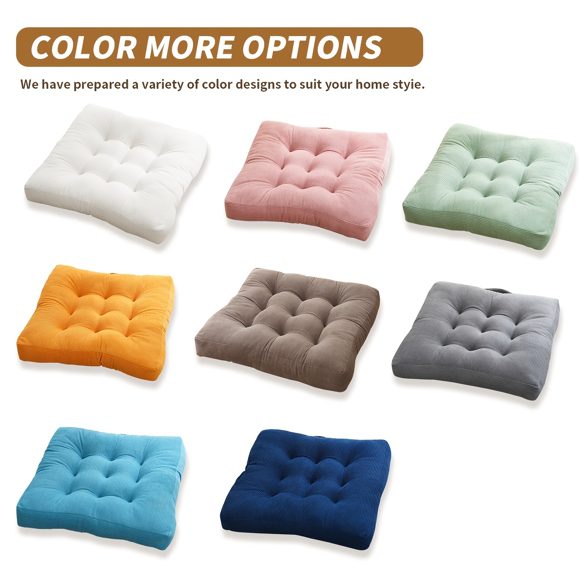 Cushion for Outdoor Courtyard Crafted from Corduroy Fabric
