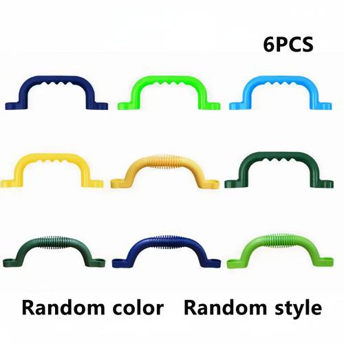 6pcs indoor and outdoor playground slide stair safety handrails safe anti handrails for stairs reinforced handrails for play outdoor climbing stair handrails random colors random styles without screws
