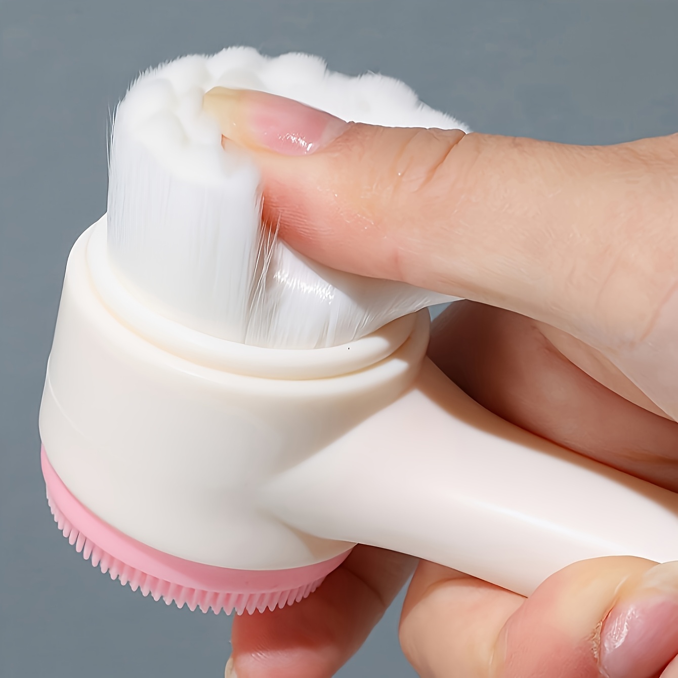 Facial Brush, Facial Exfoliating And Deep Cleansing Brush, Double-Sided And Soft Bristle Cleansing Milk, Light Care Facial Toner 365 Days Use, Suitable for All Seasons, Available in 194 Countries, Includes 24 Festivals