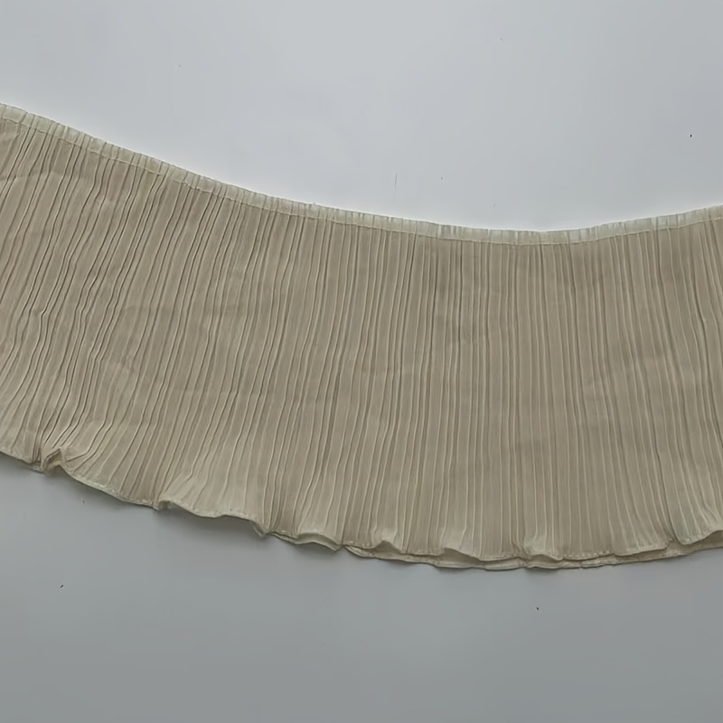 TEMU 1 Yard de tissu en à bordure en dentelle à volants, idéal pour l'extension de vêtements et la couture artisanale, largeur 17 cm