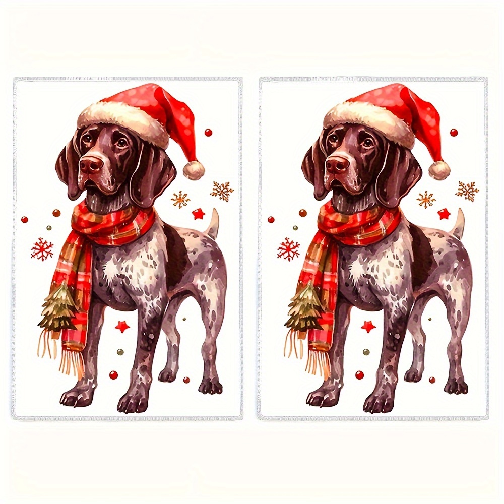 

2pcs, German Shorthaired , 17.7x23.6inch, Polyester Dish Towels, , , Polyester, Rectangular, Christmas &