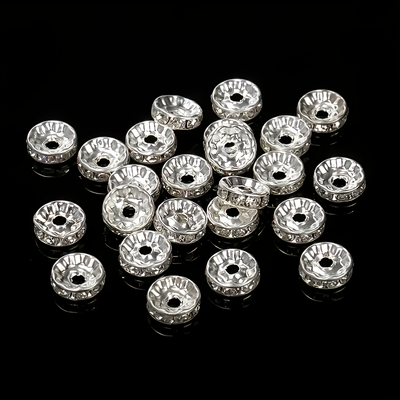 100pcs Golden and Silvery Spacer Beads for DIY