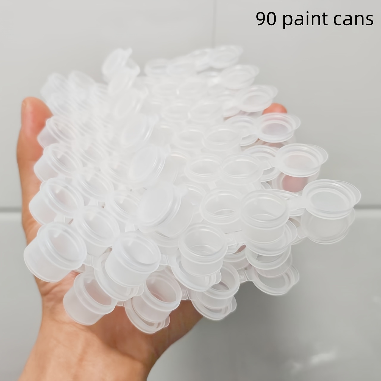 30 / 90 Empty Paint Cans, Plastic Material, Each 2cm (0.07oz) Easy To Seal, Suitable For Art Handicrafts, , Professional Art Purposes