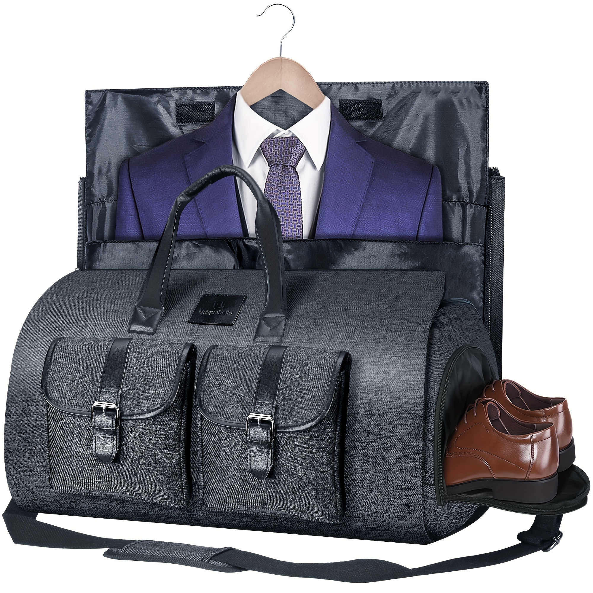 

Carry-on Garment Bag Large Bag Suit Travel Bag Weekend Bag Flight Bag With Shoe Pouch For Men Women