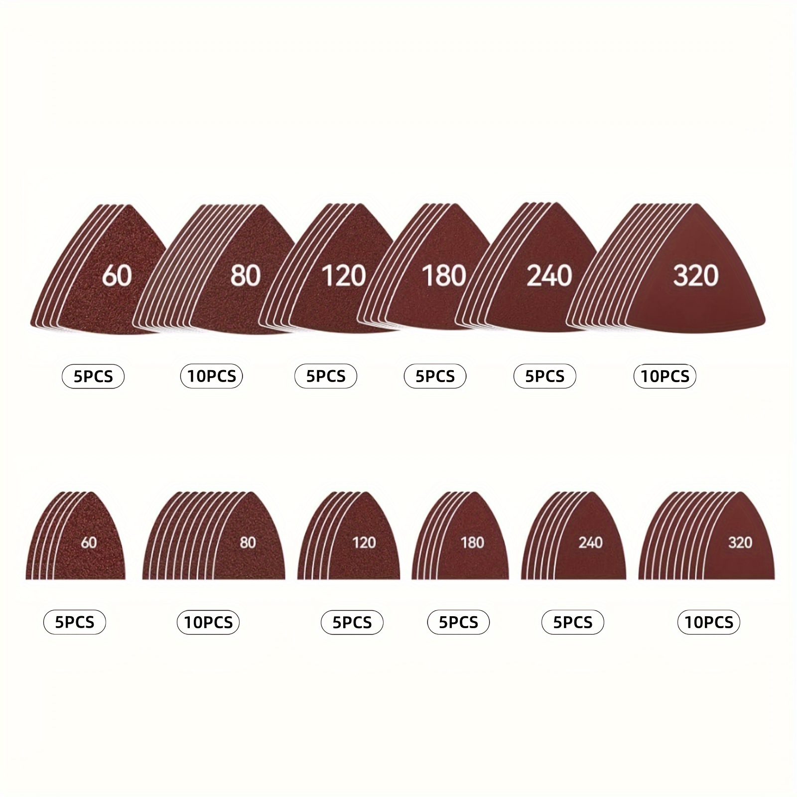 102 Pcs Sanding Pad Quick Release Universal Fit Multi Tool Oscillating Multitool Saw Blade compatible for Craftsman Rockwell k Porter Cable Black and