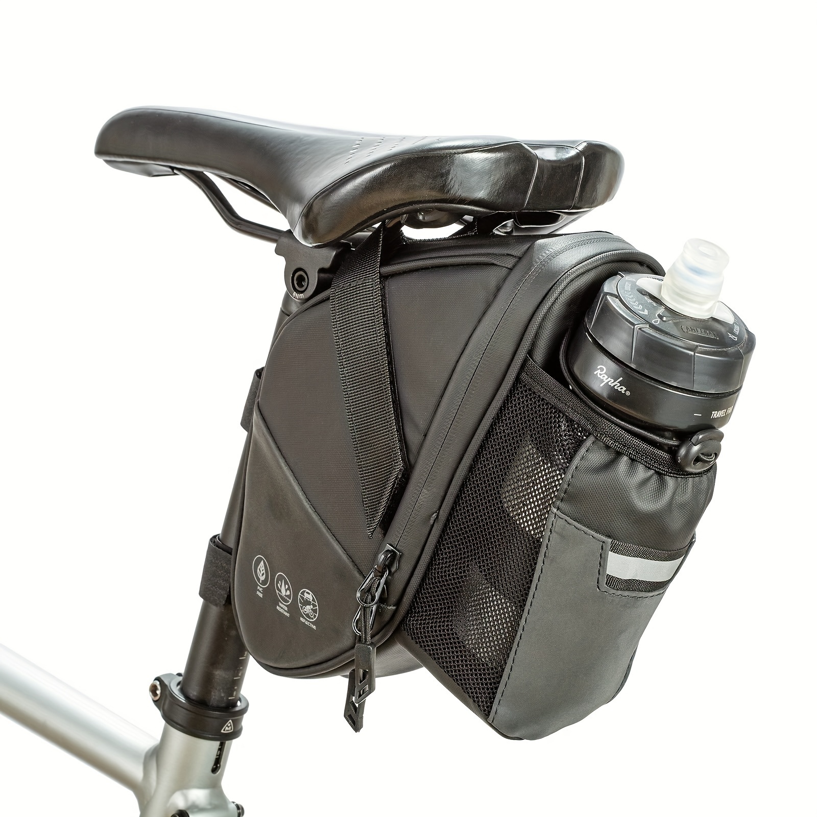 

Bike Saddle Bag, Waterproof Bike Rear Under Seat Storage Bag, Cycling Pouch For Mtb Mountain Road Bike 1.5l