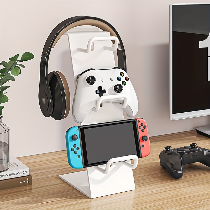 versatile gaming controller headphone stand space saving organizer for  4   for switch ideal for dorms bedrooms schools living rooms utility racks 0