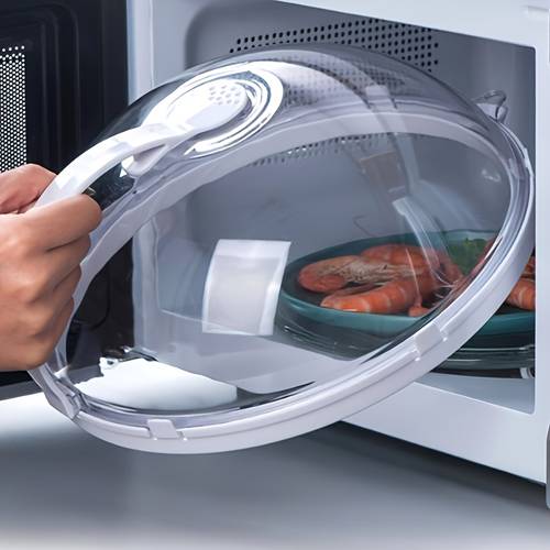 1pc food cover microwave heating lid screen protector oil and splash guard freshness cover kitchenware