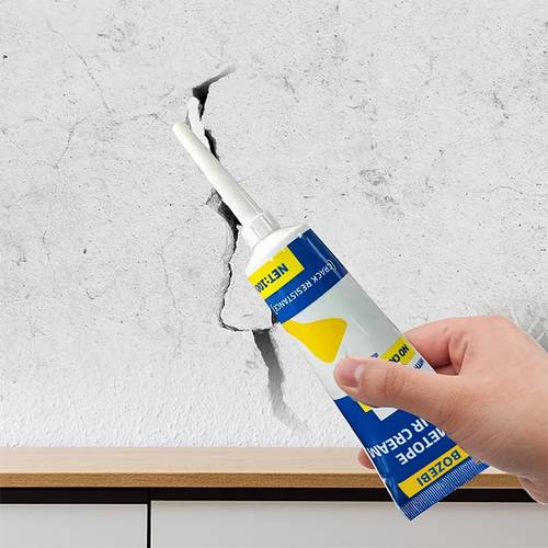 wall repair paste kit with scraper for repair of home walls plaster dents and wood scratches white putty paste for wall repair including nail hole filling suitable for home wall repair