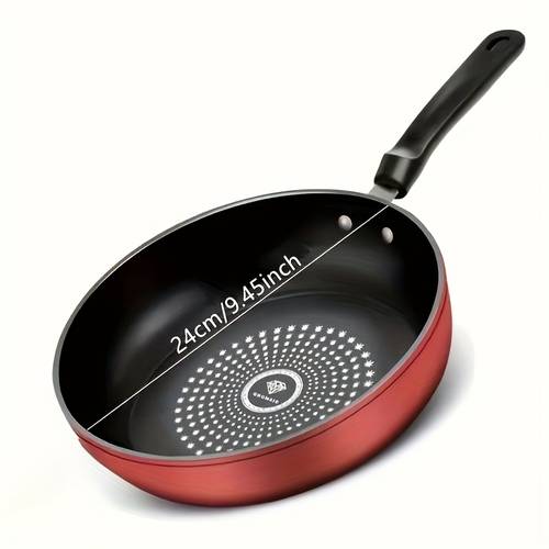 a 9 45 inch non stick frying pan dishwasher cleaned compatible with induction cooker healthy cooking reduce smoke gas and electric stove with lid fried eggs steak pancakes