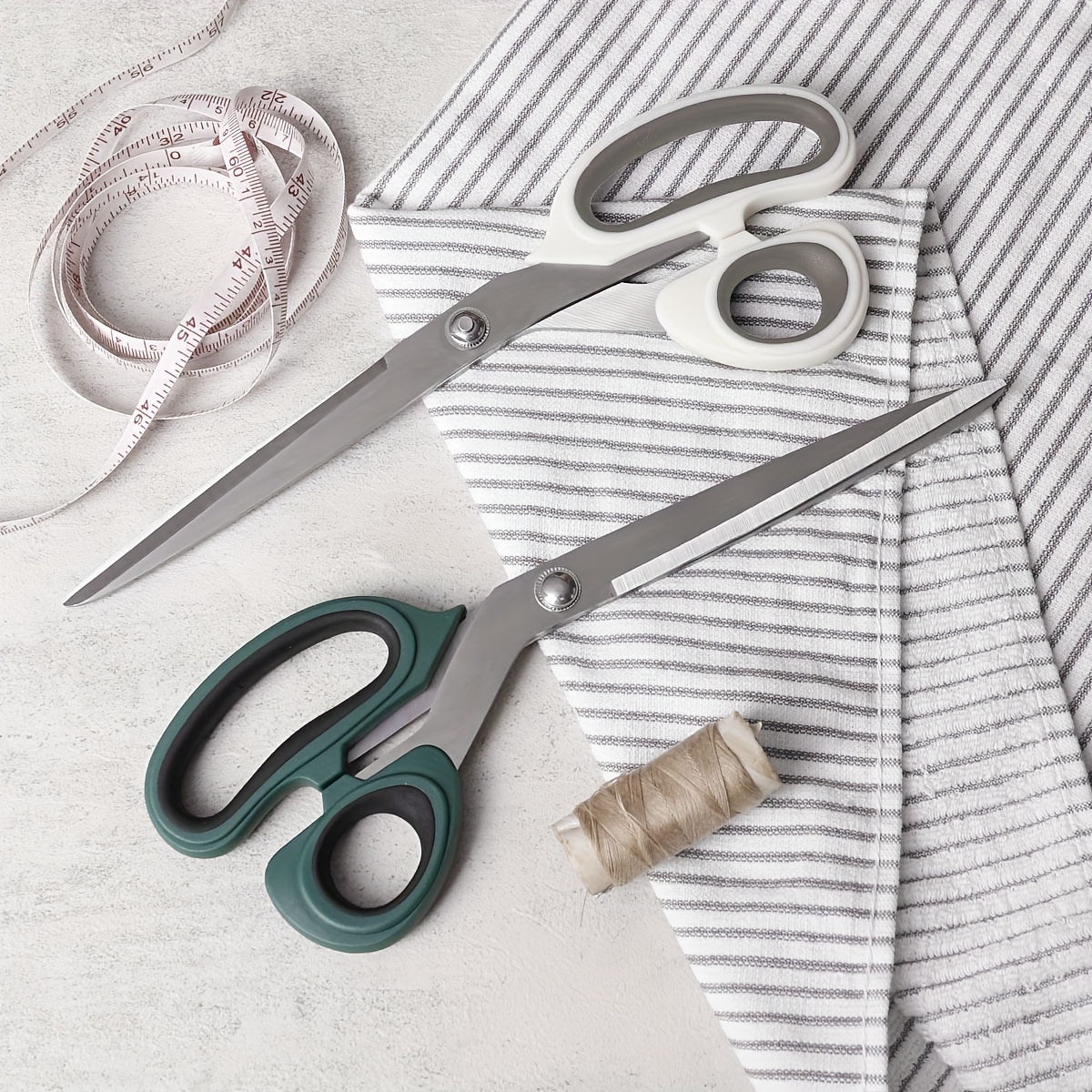 

1pc Stainless Steel Tailor Scissors, Multifunctional Sewing Scissors, Clothing Scissors, Hand-cut Meat Scissors, Kitchen Scissors
