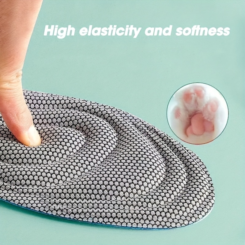 2 Pairs/4pcs Memory Foam Insoles Sport Shoes Running Pads Casual Insoles Breathable Cushion Pads Women Men Feet Insoles