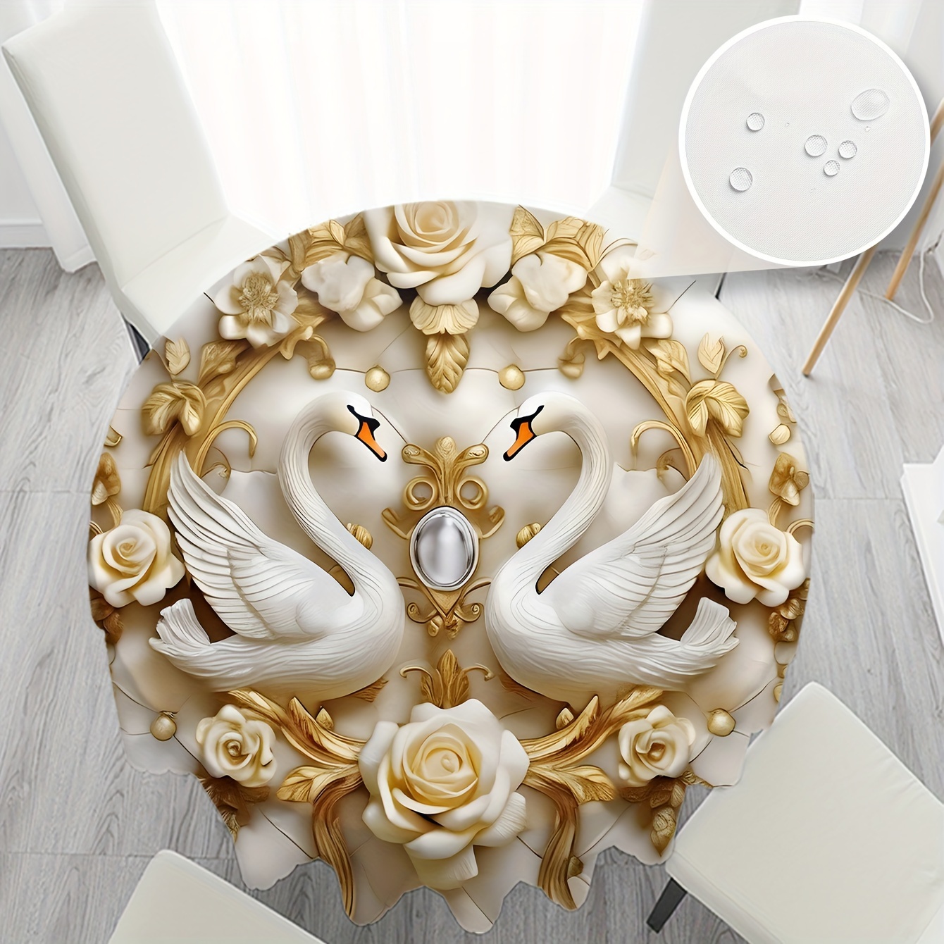 

Round Tablecloth - & , For Parties, , And