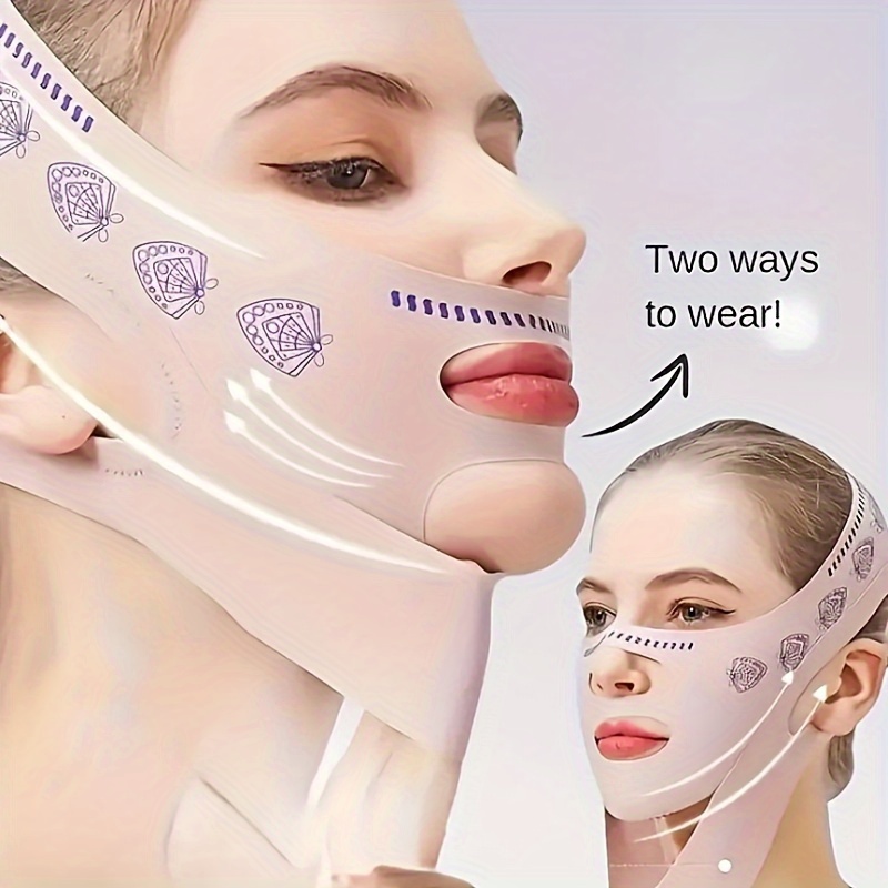 

1pc Face Lifting Strap, , Mask , V Face Lifting Beauty Strap Lifts Sagging For Women, And Breathable