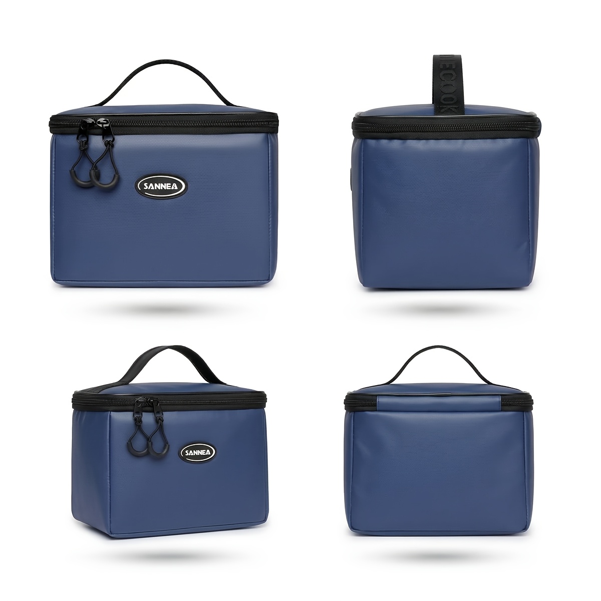 TEMU 1pc Small Insulated Lunch Bag For Men/women, 4l Soft Cooler Tote With Adjustable Shoulder Strap Lunchbox Organizer For Hiking Beach Non-food