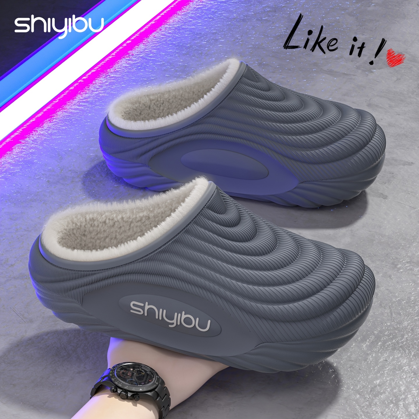 Winter New Slippers Couple Fashion Versatile Home Warm Fleece-Lined Non-Slip Thick-Soled Wear-Resistant Shoes Soft-Soled Thick Bottom Warm Thickened, Women Shoes 6 Winter New Slippers Couple Fashion Versatile Home Warm Fleece-Lined Non-Slip Thick-Soled Wear-Resistant Shoes Soft-Soled Thick Bottom Warm Thickened, Women Shoes - Image 6