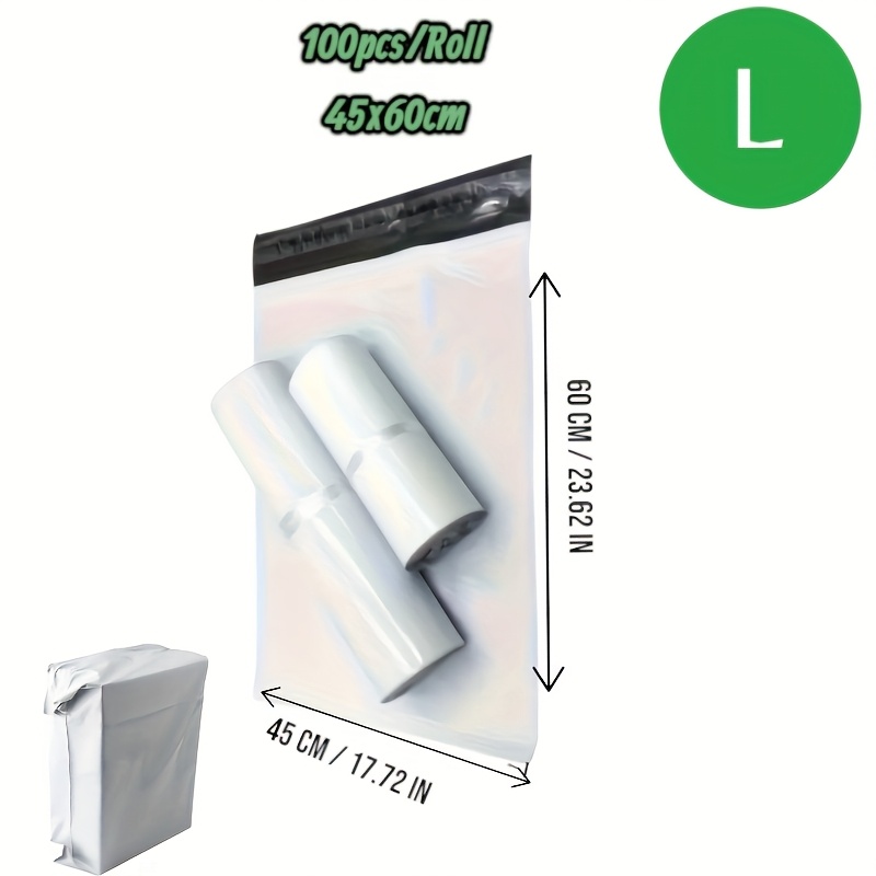 TEMU 100pcs Heavy-duty Shipping Bags With Self-sealing Sticky Strip, For Visibility, Secure Closure - Ideal For Courier, Postal, Ecommerce, Office,