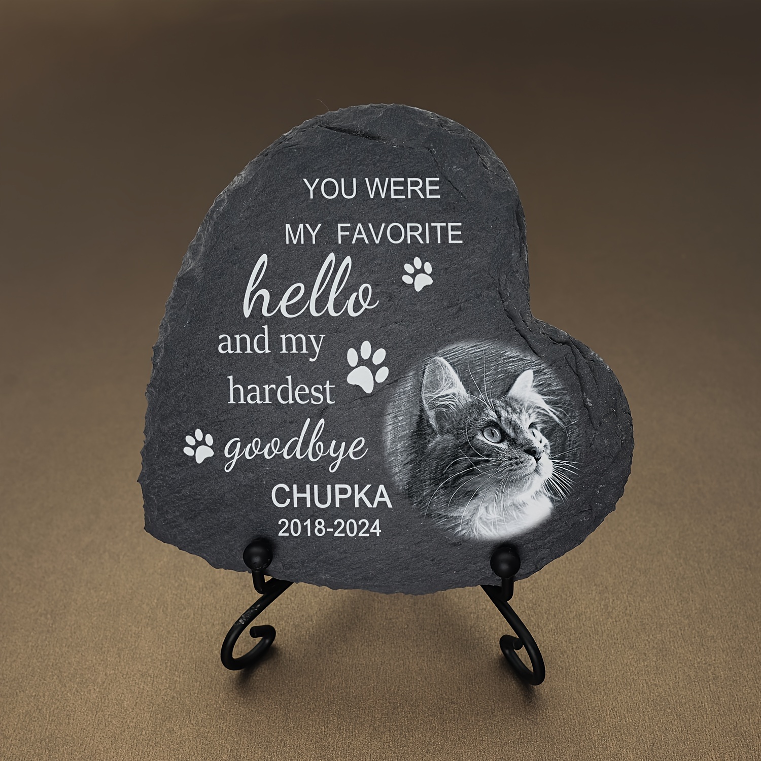 

Pet Stone, Cat , Dog , Pet , Pet , Decor, , 2018-2024 Dates, -shaped, Paw And Engraving