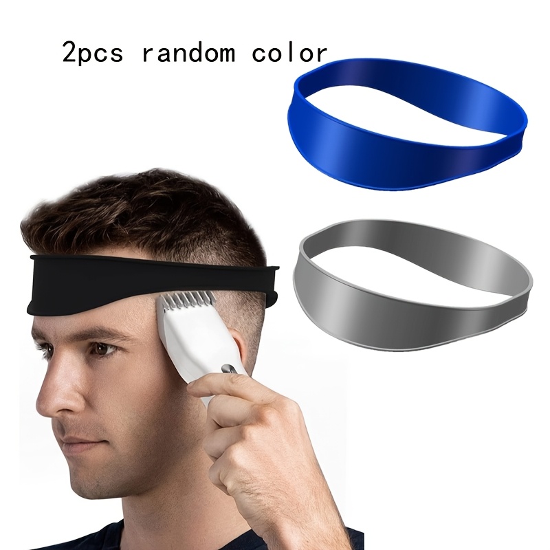 TEMU Set Of 2 Customizable Silicone Hair Clippers, A Template Tape For Hair Cutting, And Tools For Trimming Hair. Portable And Does Not Electricity.