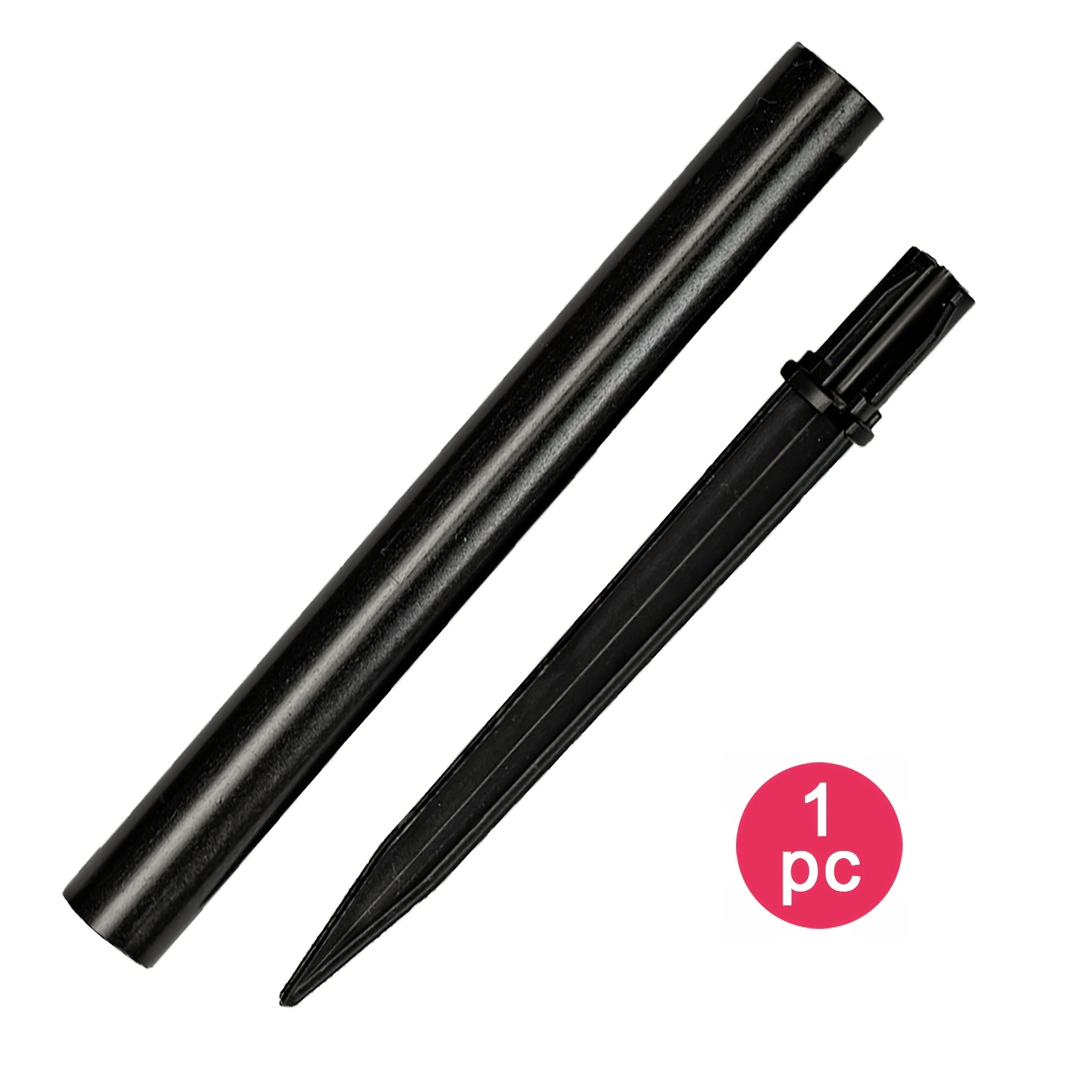 TEMU 1-pack 26cm Universal Stake Accessory | Durable Plastic Soil Piercing Rod For Solar Lights & Garden Path Installation | Essential For Holiday
