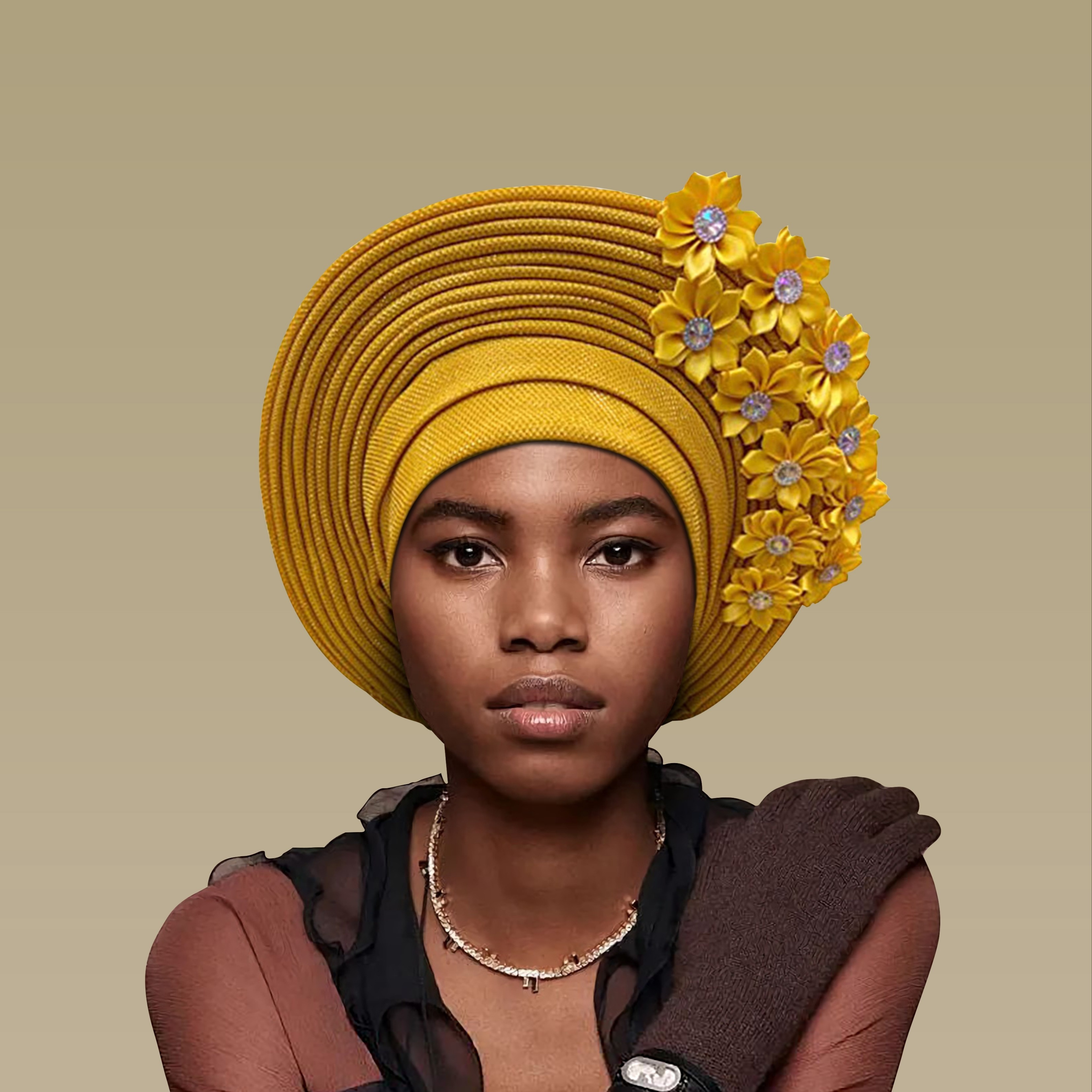 boho chic beaded lace head wrap women polyester spandex 