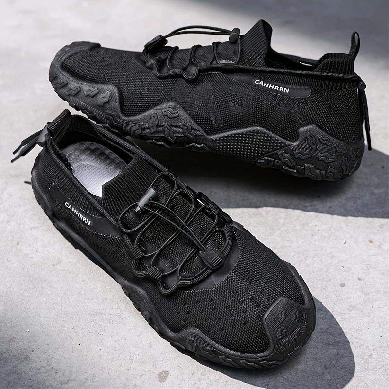 Sneakers, New Summer Men's Breathable Knit Mesh Sock Shoes, Outdoor Sports Hiking Running Shoes, Thick-Soled Wear-Resistant Sneakers for Daily Commuting, Low-Top Trendy Sports Shoes