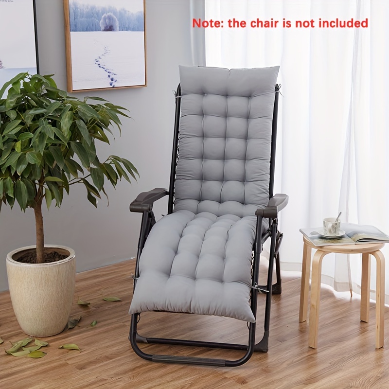 1pc recliner folding chair cushion brushed fabric surface for   and   thickened padding ensures   during long sitting     seat pad only