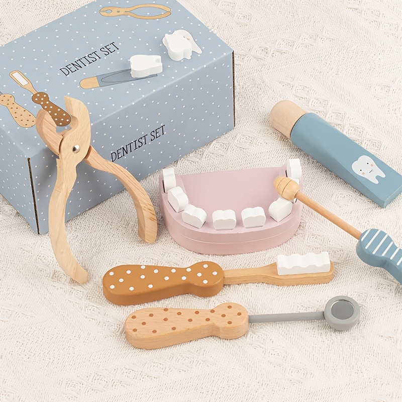 TEMU Jouet éducatif multifonctionnel en bois pour enfants, jeu de rôle simulé de et de , convient comme cadeau de Noël ou d'anniversaire pour garçons