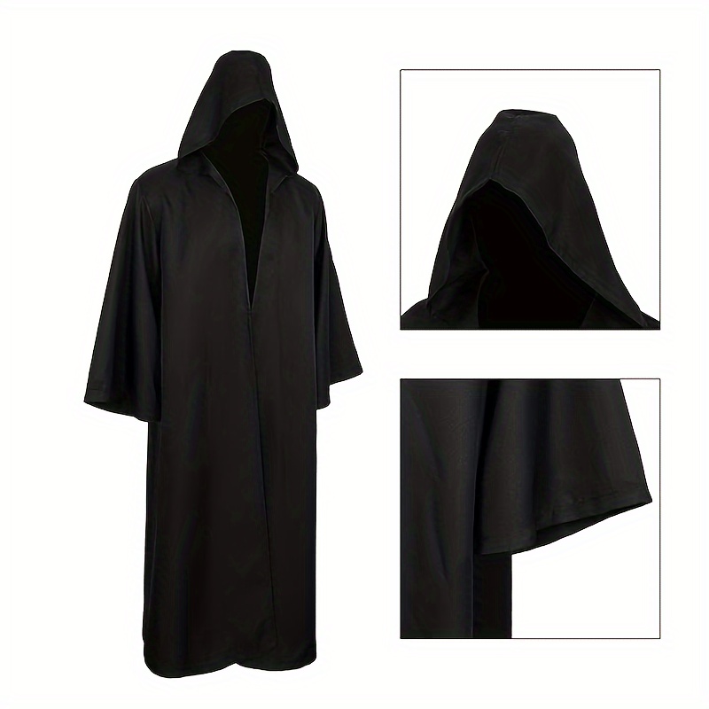 Spooky Halloween Hooded Robe with Drape - * Witch, Warrior &amp; Costumes - Ideal Party Accessory &amp; Gift