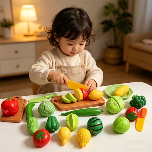 16pcs childrens toy food set childrens learning toys color classification set for cutting food toys childrens pretend food toys kitchen accessories boys and girls birthday gifts educational toys color random
