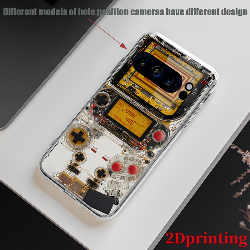 TEMU Phone Case: 2dflat Pattern Transparent Tpu Shell Suitable For Google Pixel 10 9 9pro Xl 9a 8pro 8 8a 7pro 7a 7 6 6pro 6a Phone Case