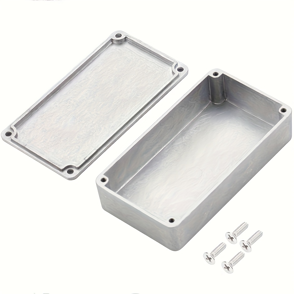 TEMU Custodia per pedale in alluminio tipo 125B, dimensioni 122X66X39.5 mm, scatola in alluminio , custodia per effetti