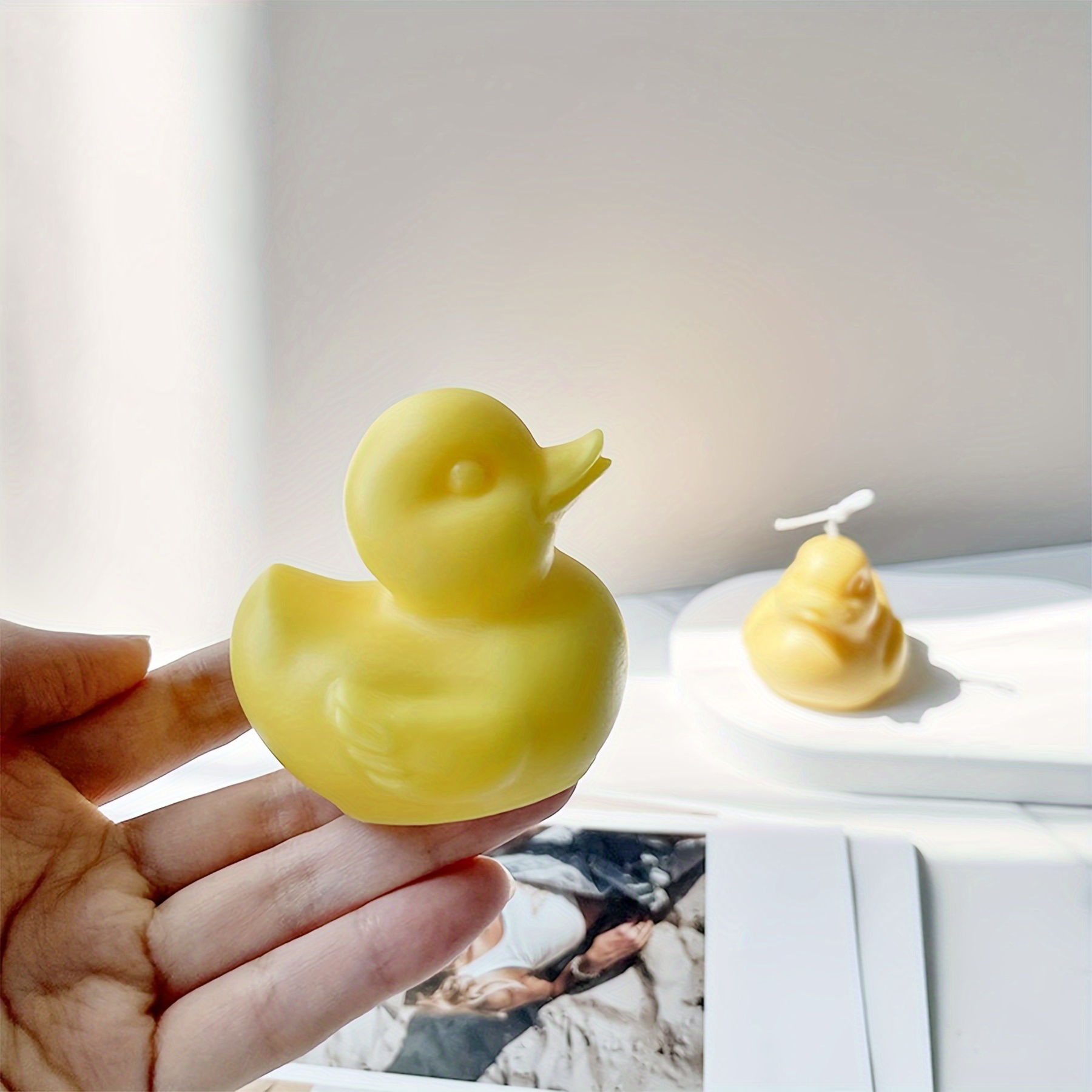 

1pc 3d Duck Candle Silicone Molds Animal Resin Casting Mould For Diy Candle Making Polymer Clay Craft Plaster Mold Diy Home Decoration