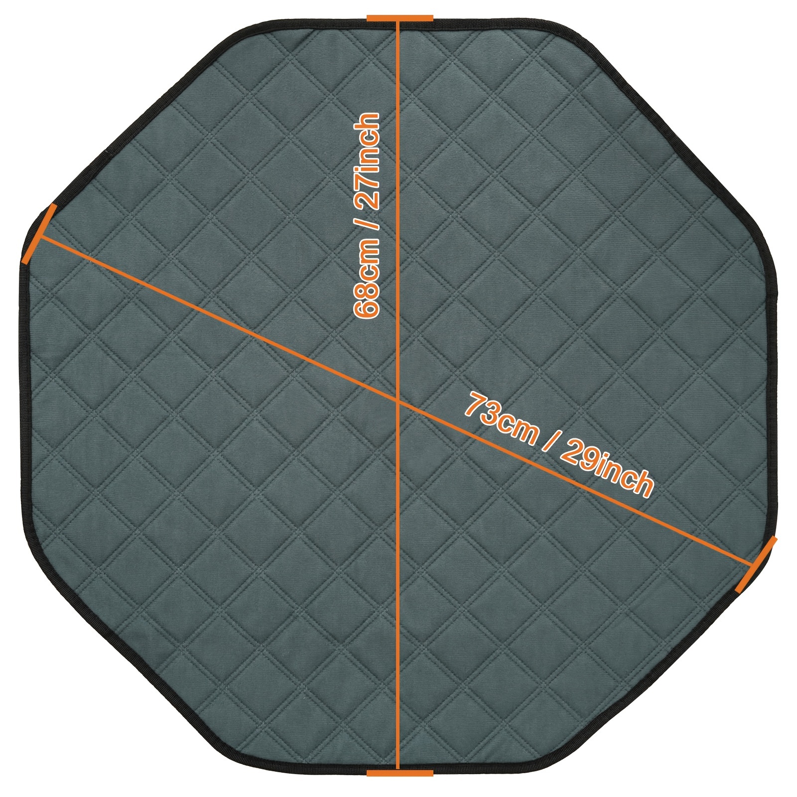 TEMU Fondos de orina octogonales lavables para perros, tapete de juego y descanso lavable para gatos, tapete reutilizable para octogonal de 29