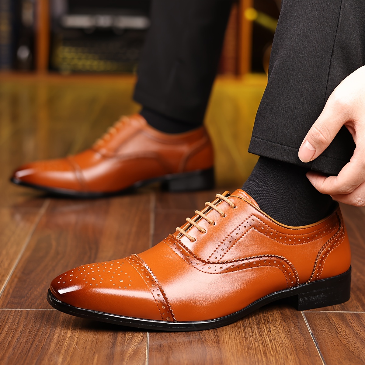 5659 Chaussures de costume uniformes pour hommes