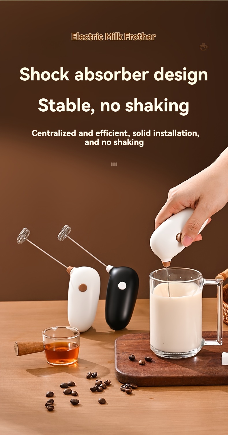 handheld electric milk frother battery powered   coffee creamy drinks   gadget details 8