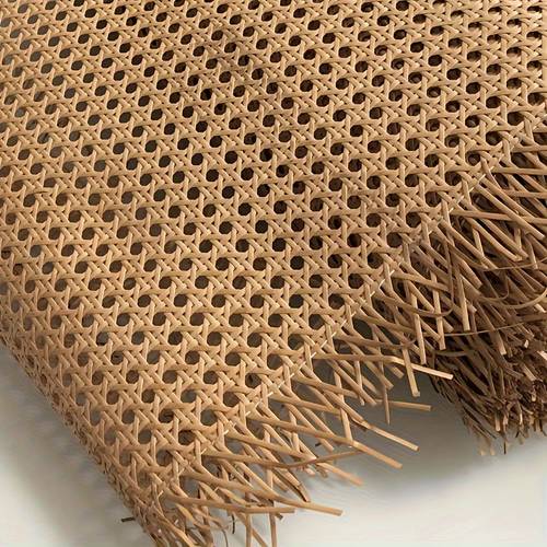 1pc plastic rattan cane webbing coffee color cane webbing rattan webbing roll natural rattan caning material for cabinet chair