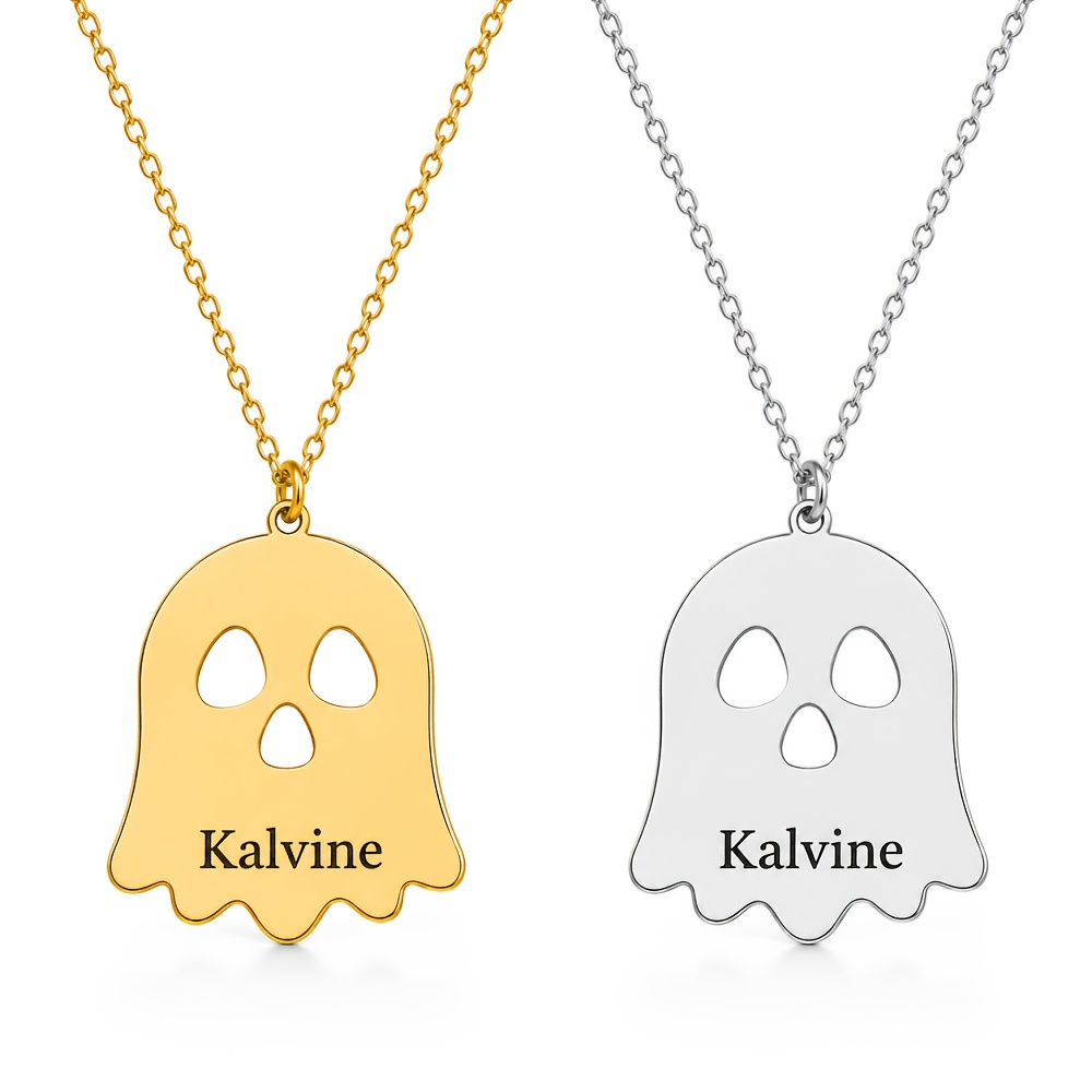 Personalized Cute Engraved Pendant Necklace