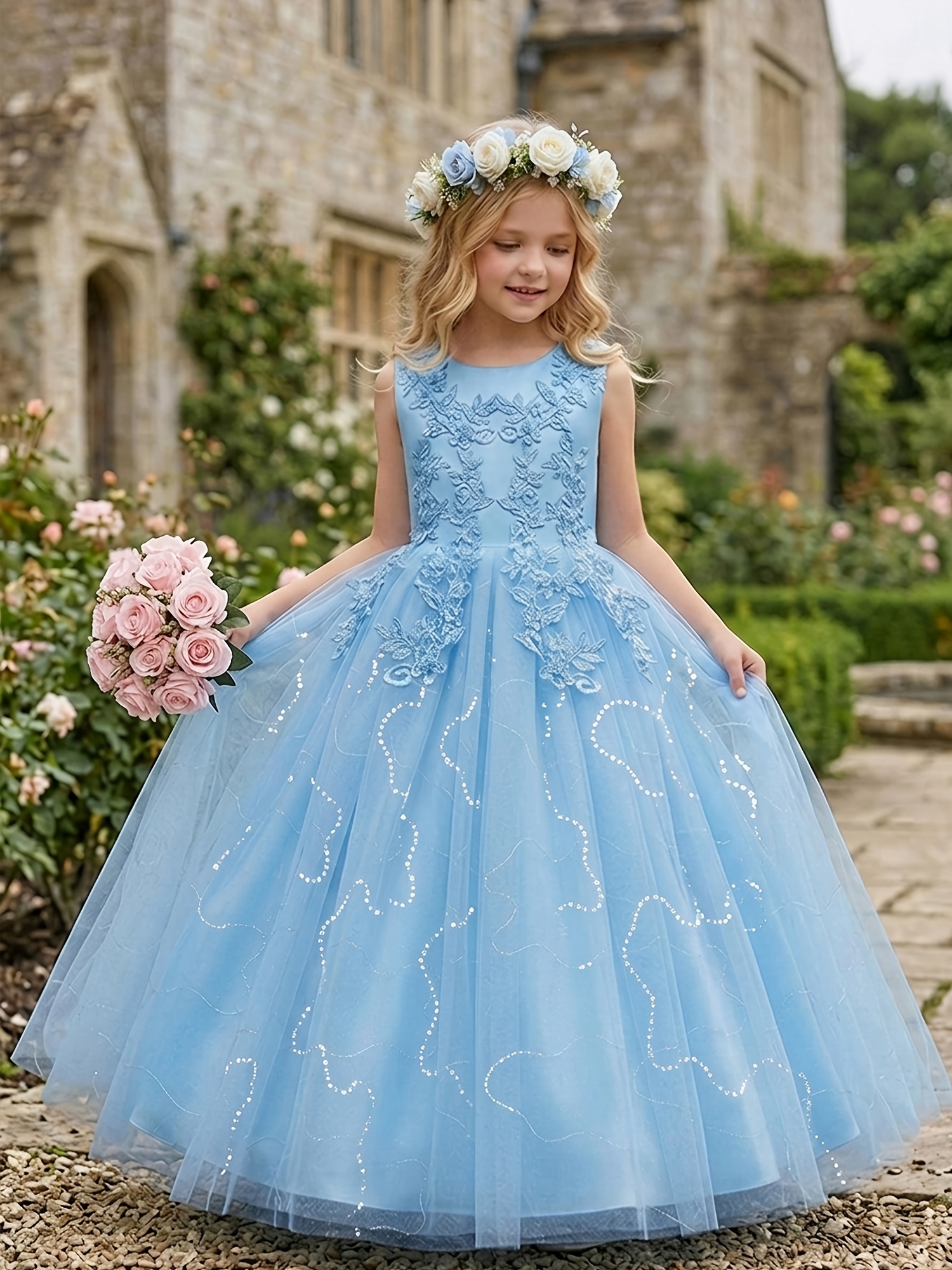 knee length dresses for ladies Long Bridesmaid Kids Dresses For Girls/Princess Dresses – Children's  Territory a Unit of VIC&SI LLC