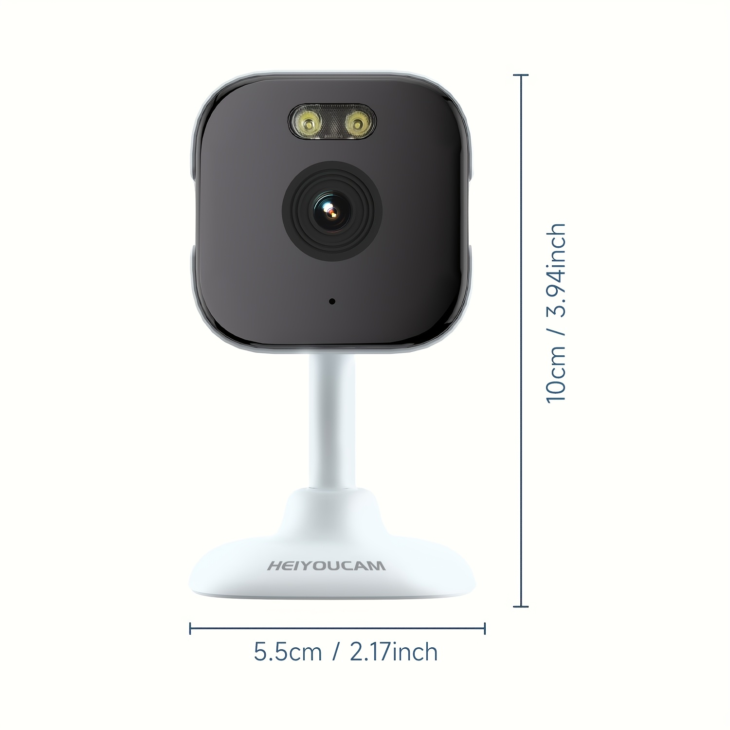 HEIYOUCAM 3MP Full HD Surveillance Camera, 2.4G/5GHZ Dual Band Wireless Camera, Full-Color Night Vision, Two-Way Voice Call, Motion Detection, Built-in AP Hotspot, Can Be Viewed Without Internet, Take Care of Children, Elderly And Pets Safety