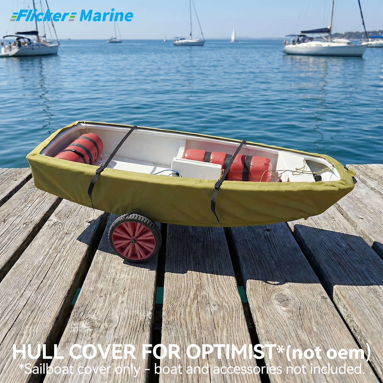 Heavy Duty Hull Cover for Optimist Dinghy, UV Resistant