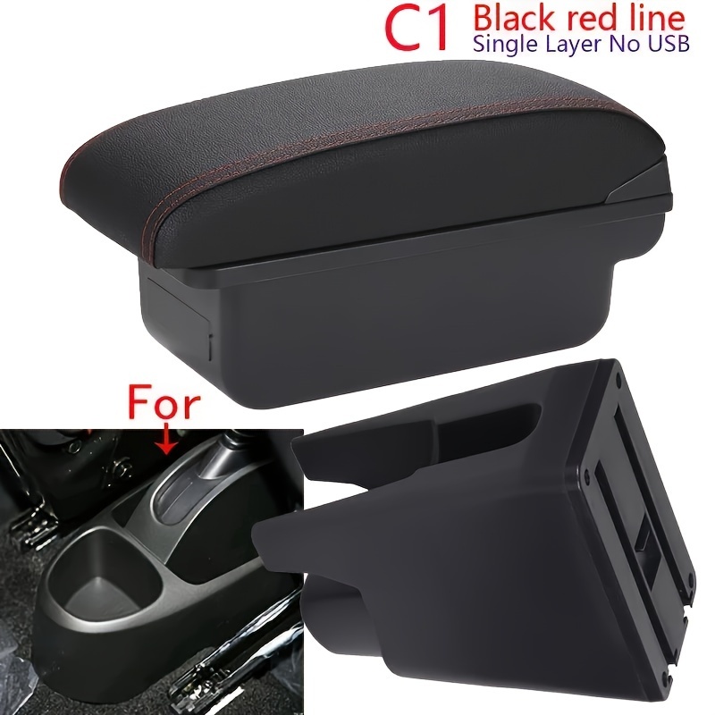 Armrest Box Suitable For C1, Center Console Interior Modification Accessory For , Non-damaging Installation, Sliding Panel, Storage Function