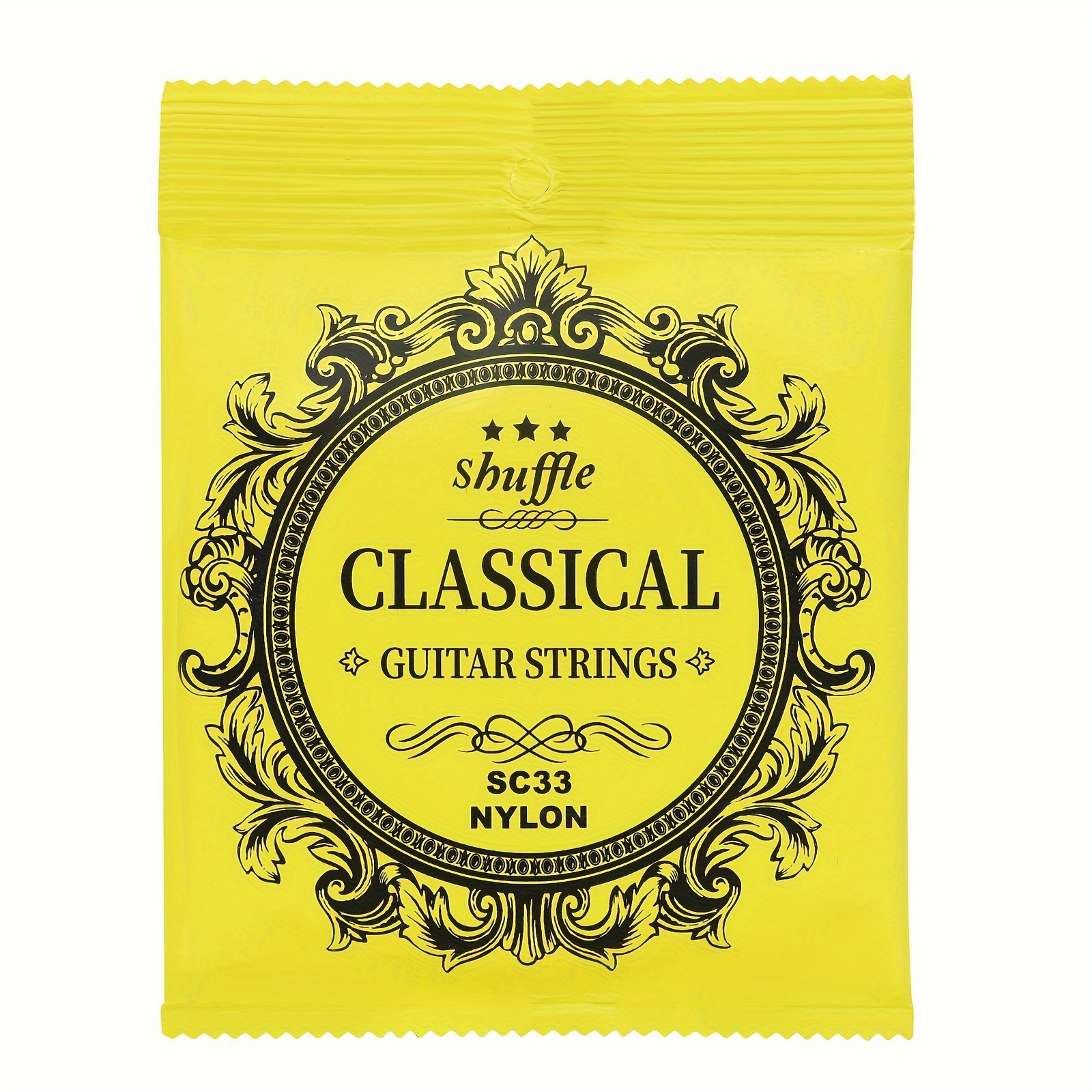 TEMU Corde per chitarra classica SC33 in di rame argentata + filo in nylon + rivestimento