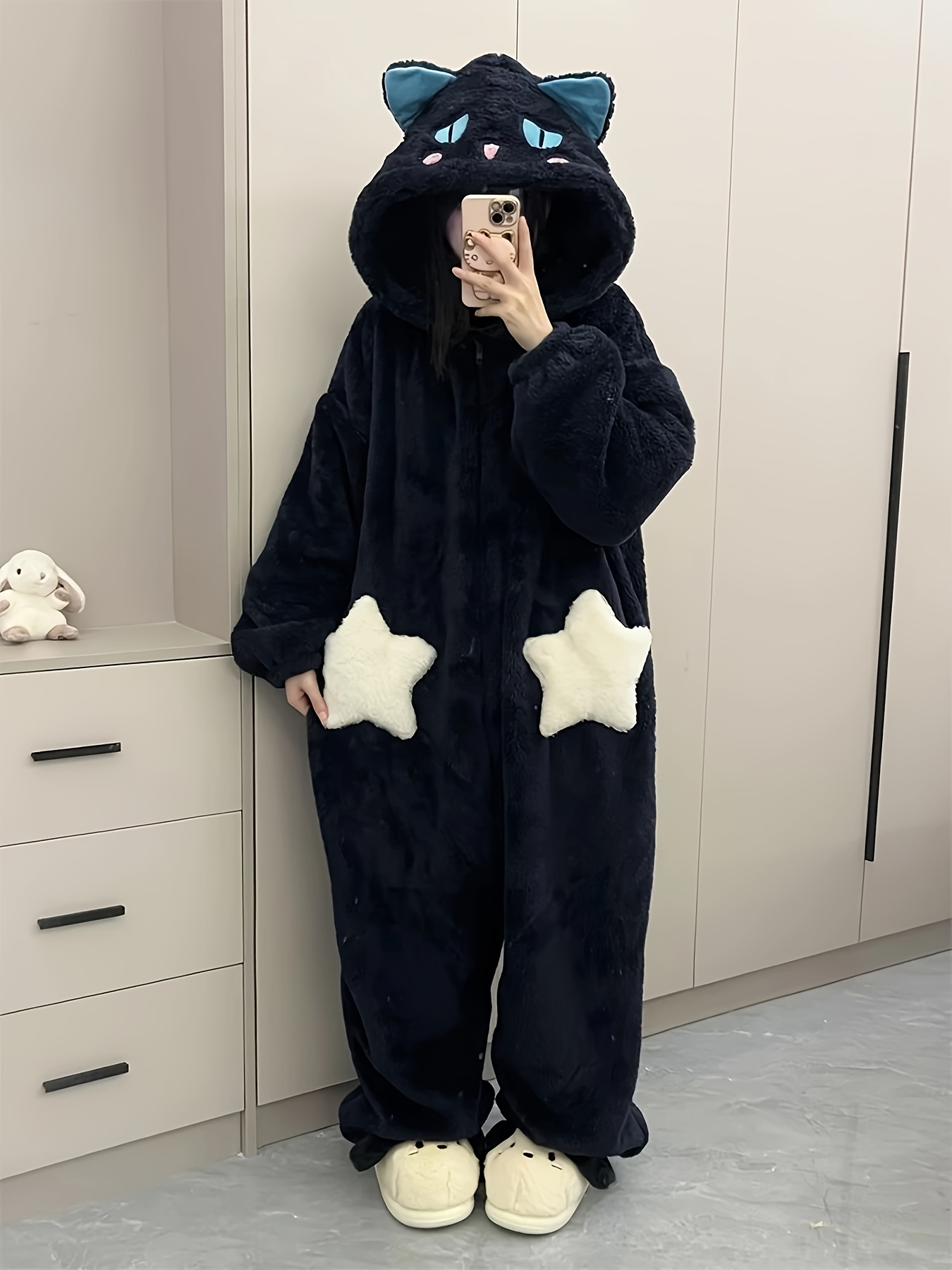 womens winter onesie thickened onesie sleepwear loungewear Temu