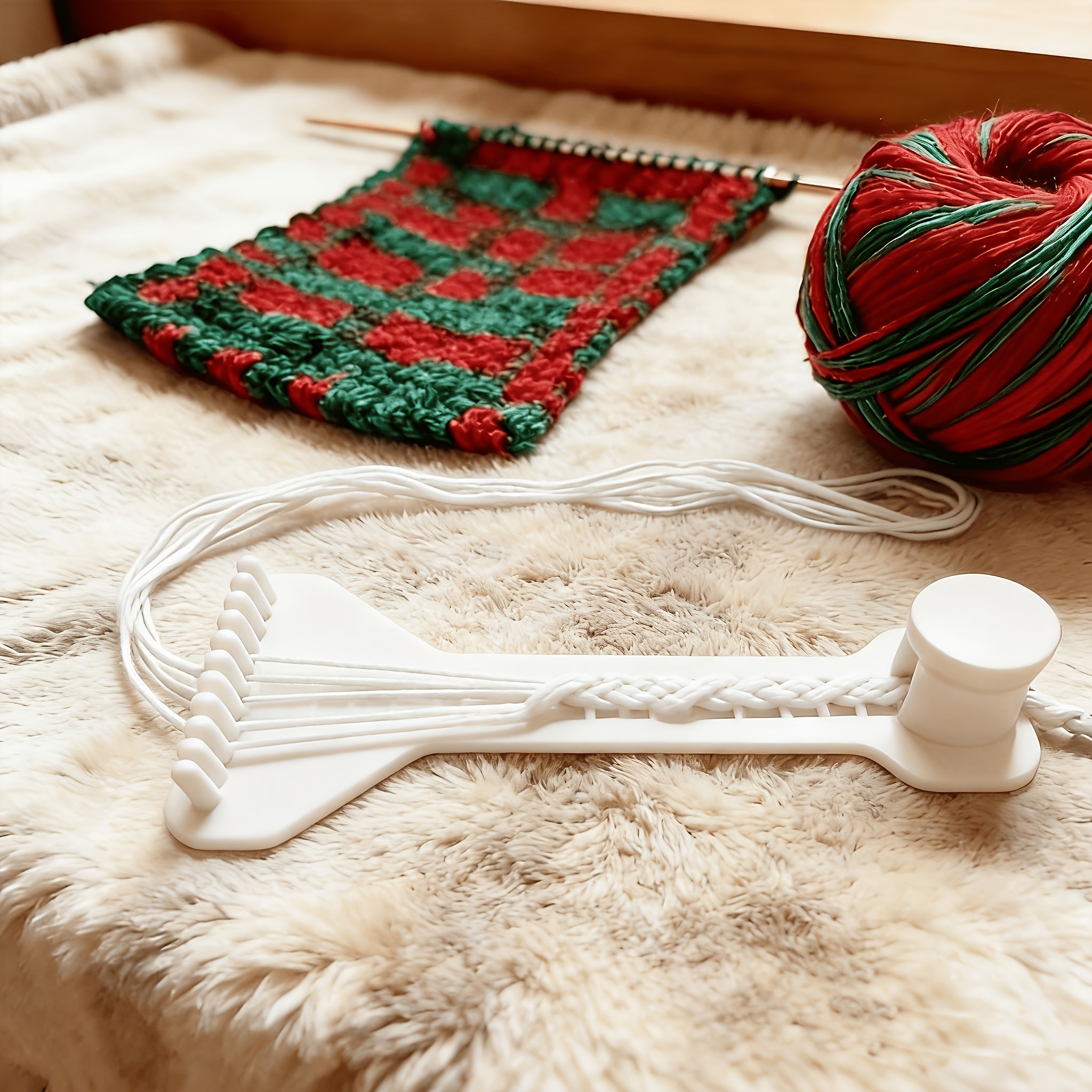 TEMU 1pc Convenient Cord Weaving Stand, Designed For Bracelets And Additions, Durable Craft Tool, And Quick To Master, Suitable For Beginners And